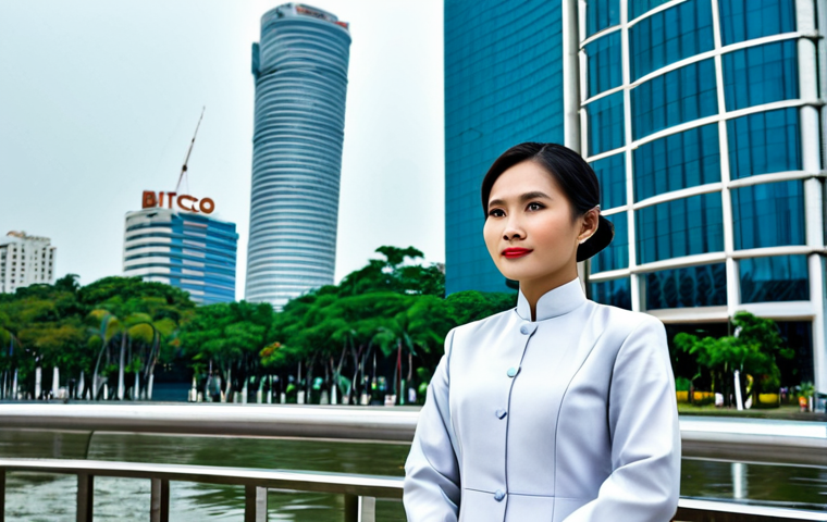 자동화 설비의 교체 시점 판단 - **Prompt:** A professional businesswoman in a tailored, modest Ao Dai (traditional Vietnamese dress)...