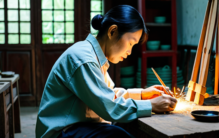 자동화 설비의 교체 시점 판단 - **Prompt:** A professional businesswoman in a tailored, modest Ao Dai (traditional Vietnamese dress)...