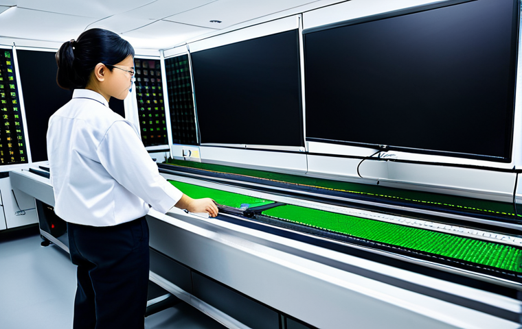 자동화 설비 현장 작업 사례 - "A modern factory floor featuring a robotic welding arm precisely joining metal components, fully cl...
