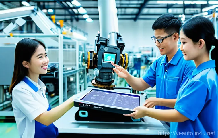 공장자동화 교육기관 추천 - **Prompt 1: Empowering the Future of Vietnamese Automation**
A vibrant, medium-shot image depict...