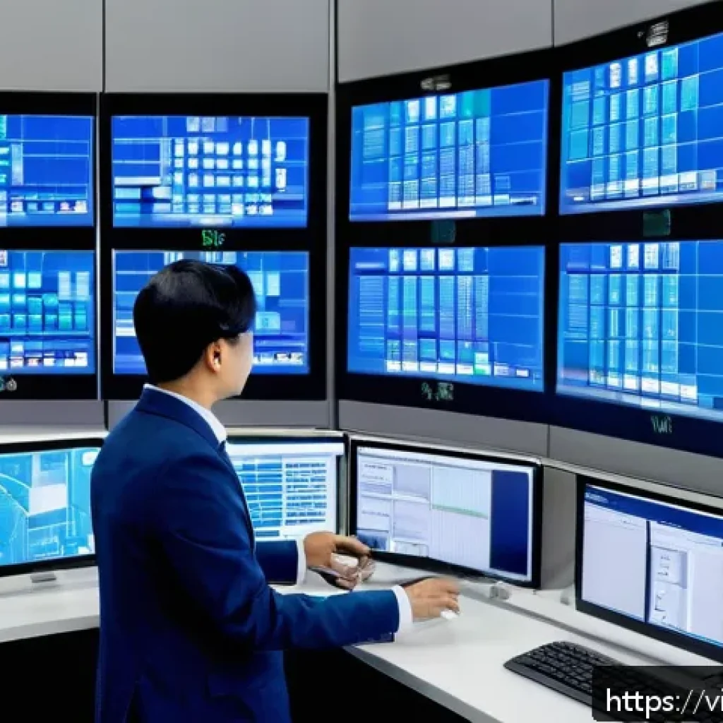 공장자동화 엔지니어의 경력 개발 - A modern Vietnamese industrial factory interior showcasing an advanced automation control room with ...
