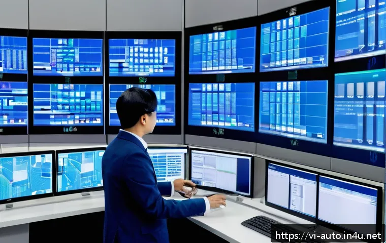 공장자동화 엔지니어의 경력 개발 - A modern Vietnamese industrial factory interior showcasing an advanced automation control room with ...